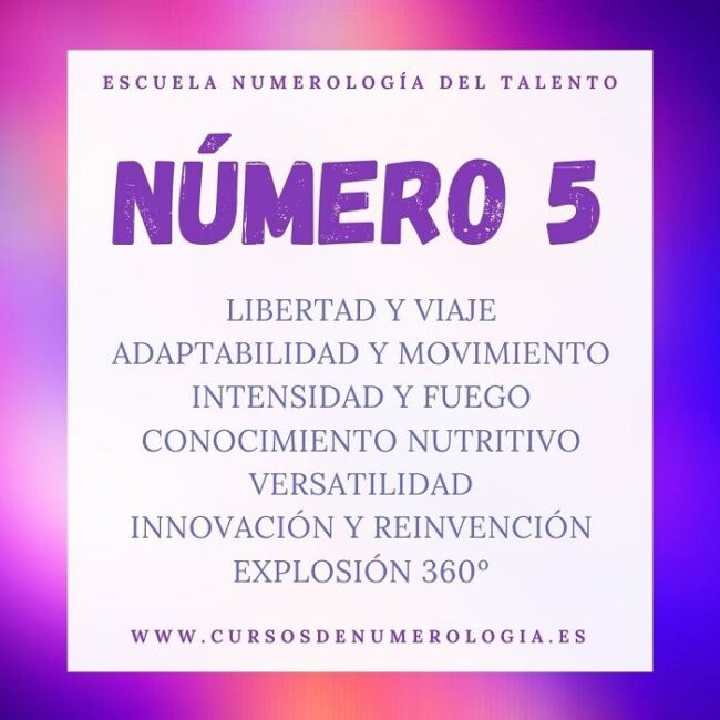 significado número 5