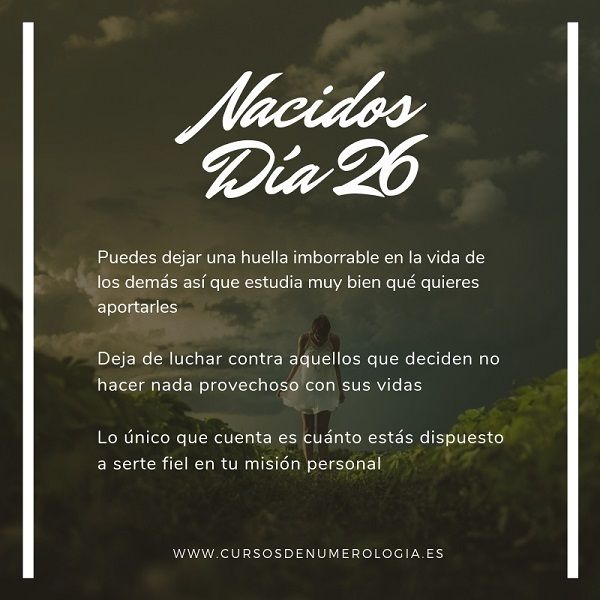 nacer dia 26