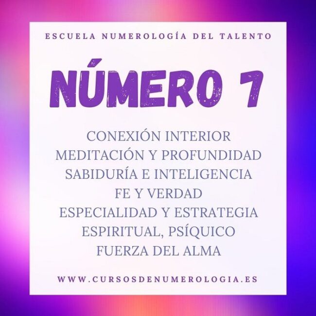 significado número 7