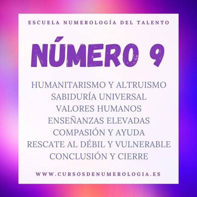 significado número 9